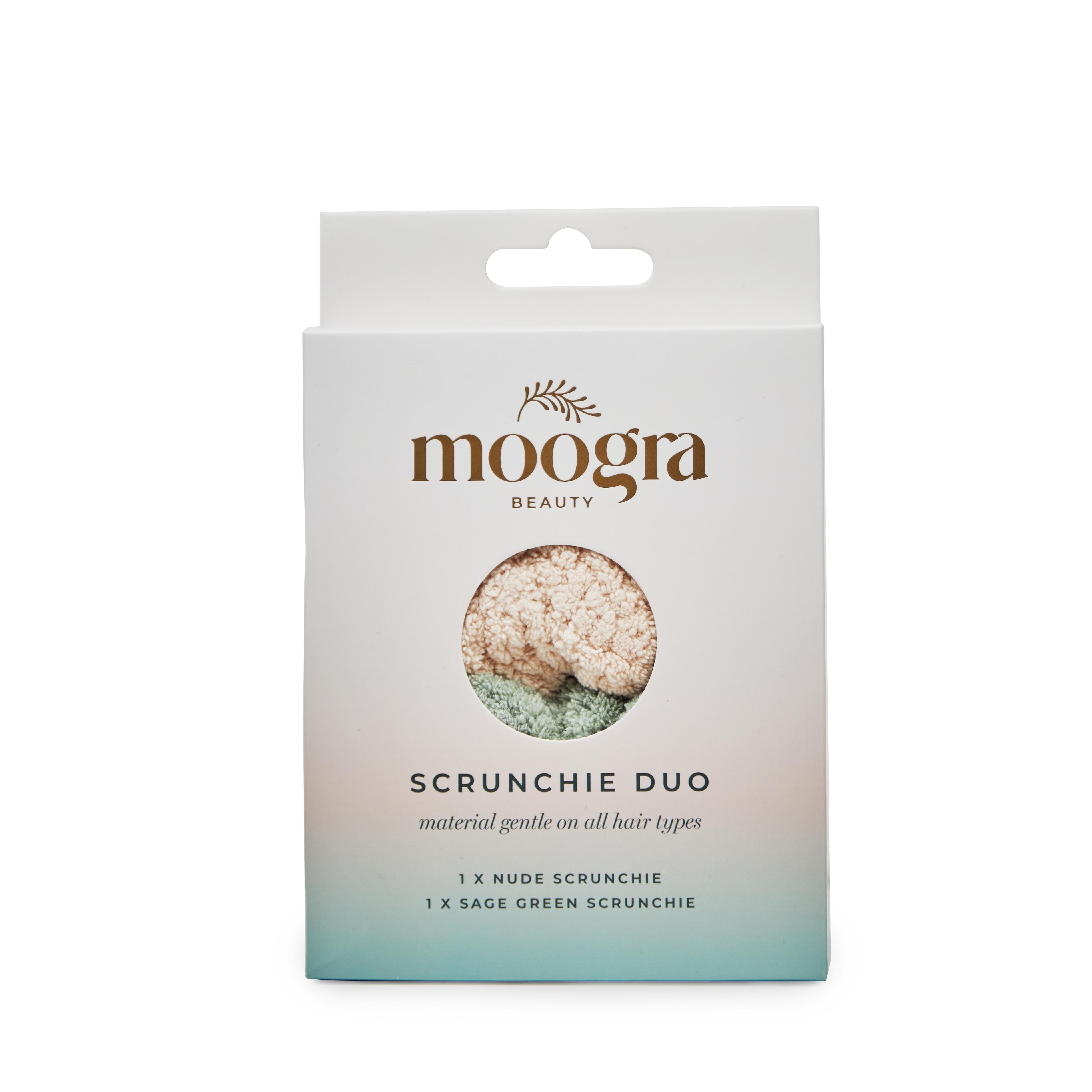 Scrunchie Duo - Nude / Sage Green