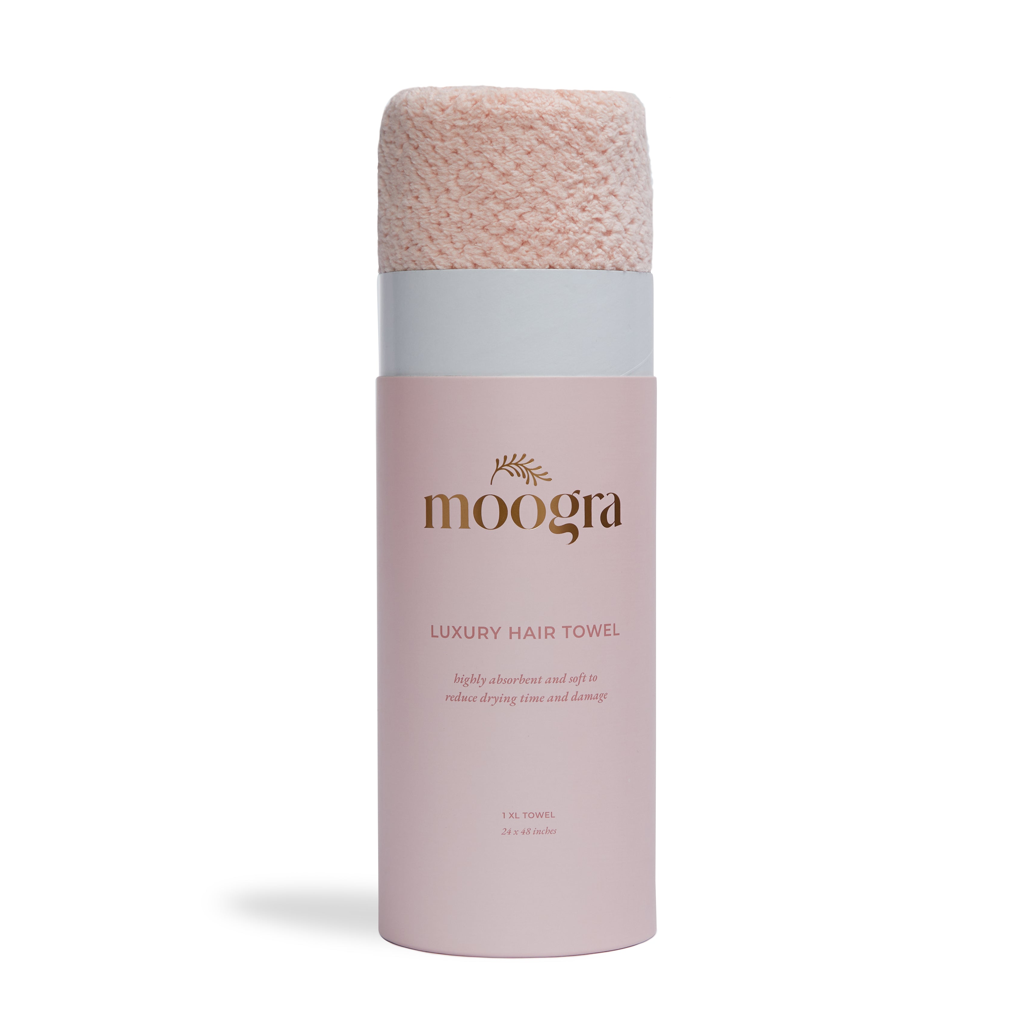 Luxury XL Hair Towel - Blush Pink